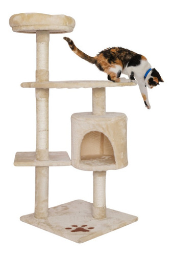 Rascadero Para Gato Estilo Árbol O Torre 4 Niveles