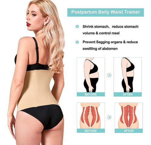 Body Moldeador Para Mujer, Con Control De Abdomen 2pc