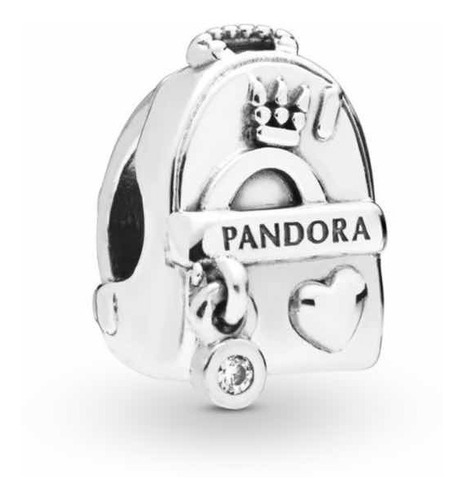 Charm Plata Pandora Mochila Backpack