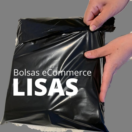500 Bolsas Ecommerce Lisa Negra Nº3 42x54 C/adh Inviolable