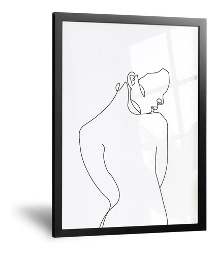 Cuadro Silueta Mujer - 35x50cm - Calidad Premium