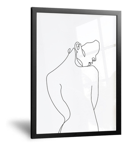 Cuadro Silueta Mujer - 50x70 Cm - Calidad Premium