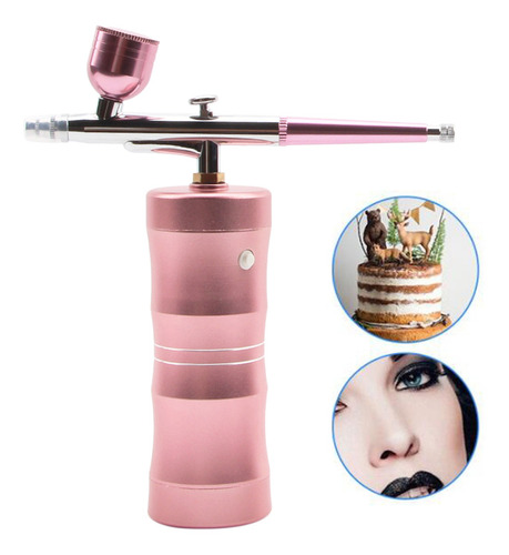 Imagen 5 de 11 de Aerosol De Pintura Portátil Nail Art Nano Fog Face Rosa