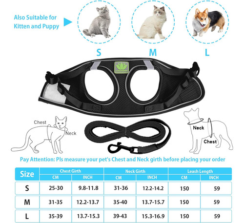 Juego De Arnés Y Correa Para Gatos Para Caminar, A Prueba De