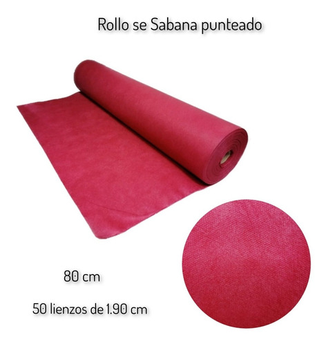 Sabana Desechable En Rollo Perforado 50 Piezas 80 X 1.90  