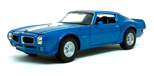 Miniatura Pontiac Firebird Trans Am 1972 Azul Welly 1/24