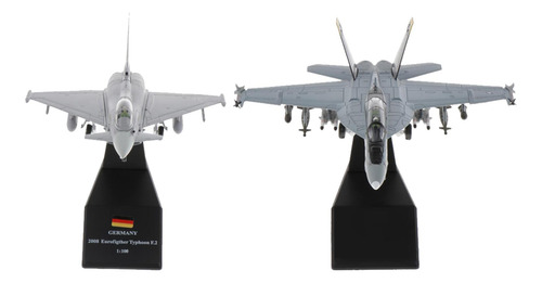 1: 100 F / A-18 Strike Helicopter + Ef-2000 Diecast Dispaly