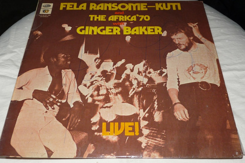 Jch- Fela Ransone-kuti The Africa 70 Ginger Baker Lp Vinilo