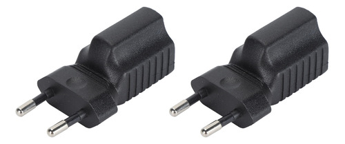 Adaptador De Corriente Hembra Eu Plug To Nema 515r, 2 Piezas