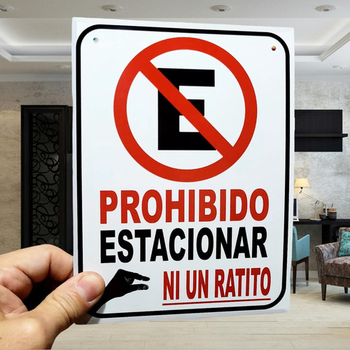 Prohibido Estacionar Ni Un Cachito En Chapa Para Exterior Prohibido Estacionar Ni Un Cachito