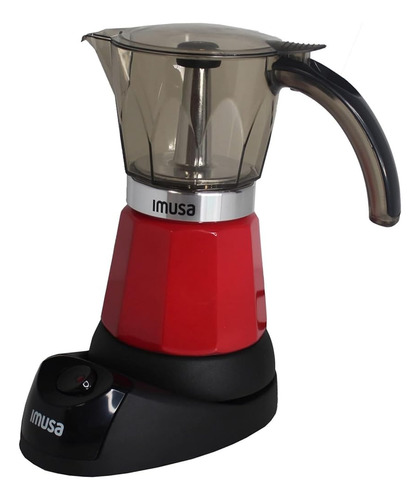 Imusa Cafetera Espresso Eléctrica De 3-6 Tazas Con Base Desm