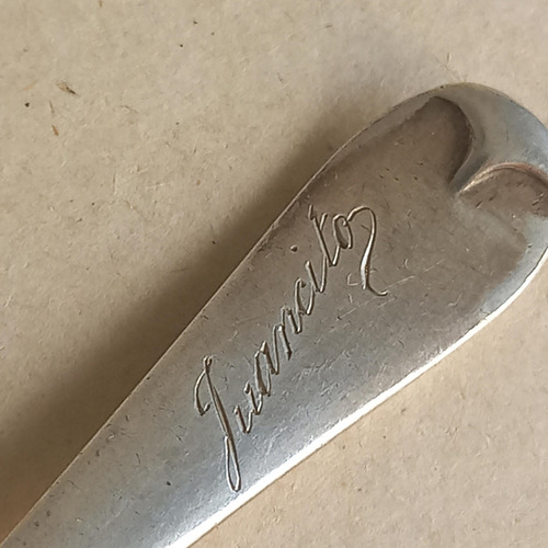 Pequeño Tenedor Inglés Plata Esterlina Juancito (Usado)