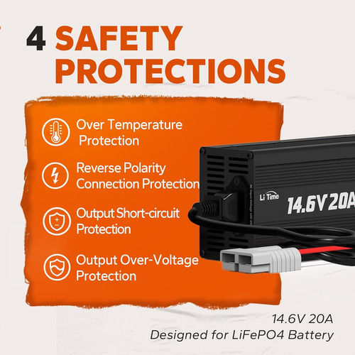 Cargador De Batería De Litio De 12 V 20 A, Cargador De Bater