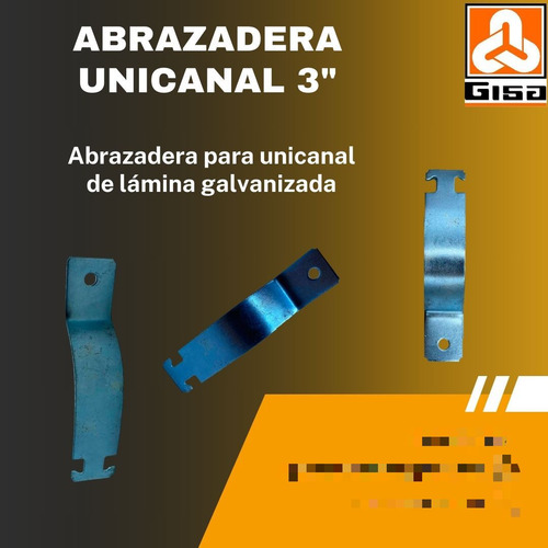 Abrazadera Unicanal Unicanal De 3 Pulgadas Pack De 5 Piezas (Usado)