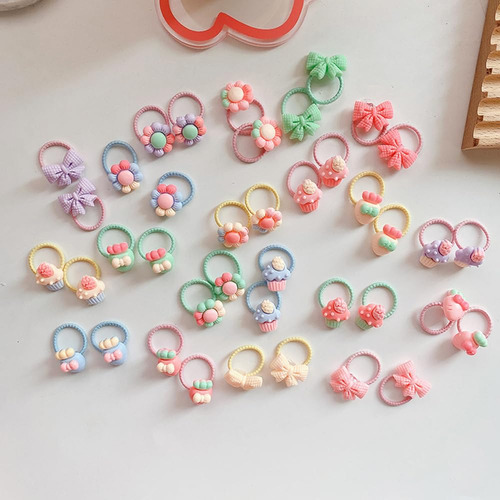 80 Pcs Lazos Para El Cabello De Niña Lazos Elásticos Para El