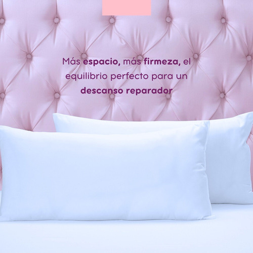 A Almohadas 2 Pack King Size Microfibra Firmes. Blancos