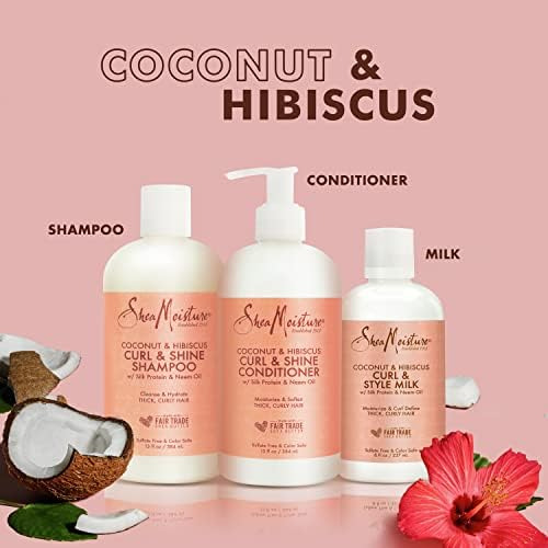 Sheamoisture Hidrata E Define Shampoo, Condicionador E Leite