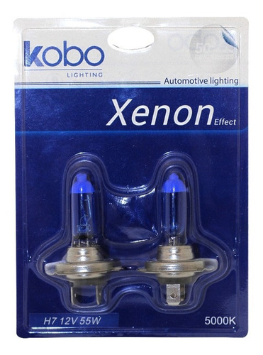 Lamparas Efecto Xenon H7 12volts 55w Cool Blue Kobo X2