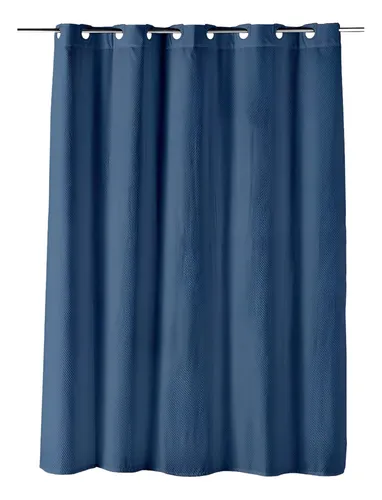 comprar Cortina De Baño Ducha Genero Poliéster 180x180 Cm. Color Azul