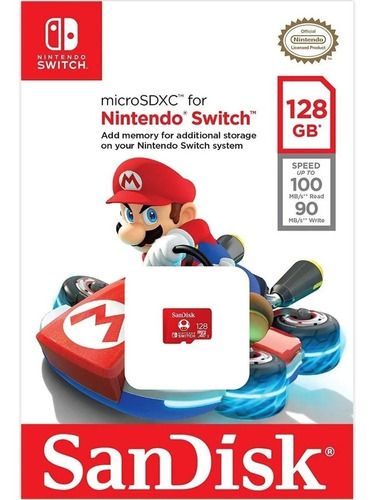 Memoria Sandisk Sdsqxao-128g-gnczn Nintendo Switch 128gb