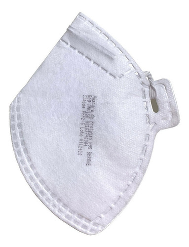 Máscara Respiratória N95/pff2 Com Anvisa - Kit Com 12 Unid. Cor Branco