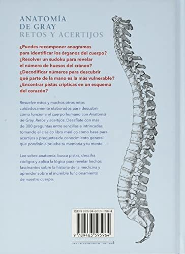 Anatomía De Gray : Retos Y Acertijos, De Moore, Gareth. Editorial Librero, Tapa Tapa Dura En Español