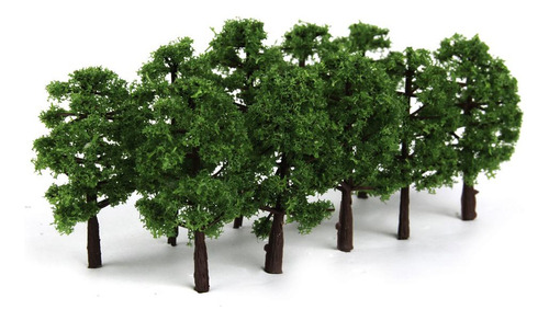 40 Piezas De Plástico 1: 150 Árboles Modelo 8 Cm De Para