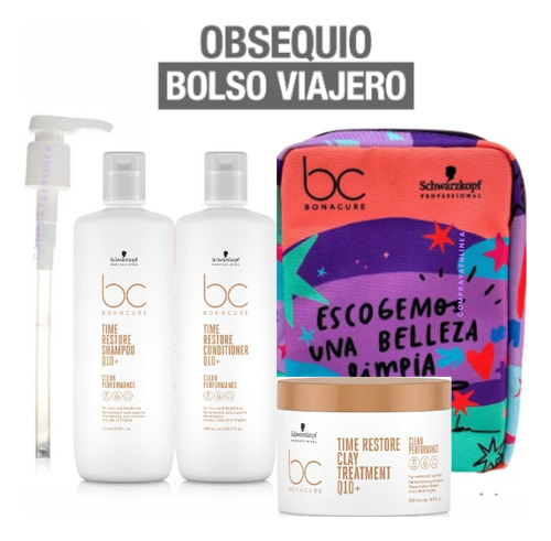 Shampoo Acondicionador Trat Bonacure Q10 Time Restore Kit