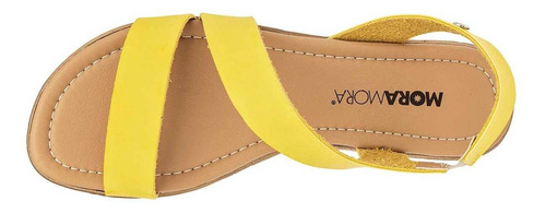 Sandalia De Tirillas De Moramora Mujer Amarillo 145800 T6