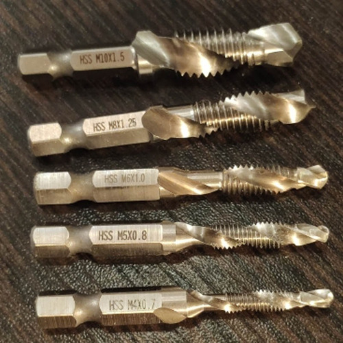Imagen 3 de 6 de Macho Para Roscas Milimétricas M3 A M10 En Acero M2 Alta Vel