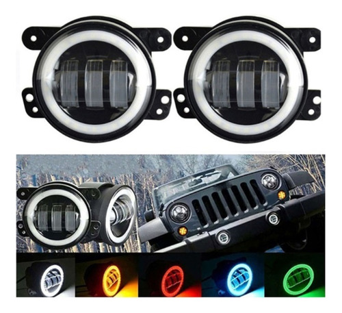 Luz Antiniebla Led Redonda De 4 Para Dodge Journey Magnum