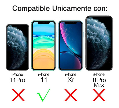Imagen 2 de 10 de Estuche iPhone 11 - 11 Pro Carcasa Silicona Transparente