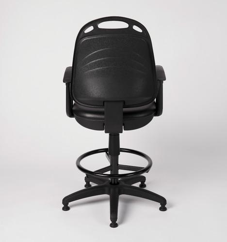 Silla Alta Diva Cajera Con Apoyabrazos Y Patines Fijos