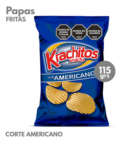 Papas Fritas Corte Americano Krachitos X115gr