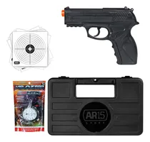 Comprar Airgun Pistola Airsoft Co2 Rossi Wingun 6mm +bbs +alvo +case