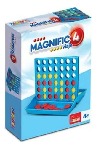 Juego De Mesa Cuatro 4 En Linea Viaje Estrategia Magnific
