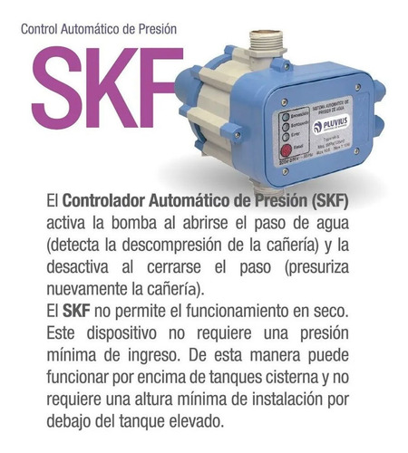 Imagen 3 de 10 de Control Automático Presión Flujo Pluvius Presurizador Cuotas
