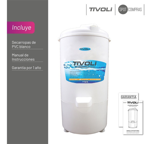 Secarropas Centrífugo Tivoli Pvc 6,5kg Tvi-sp62