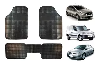 Cubre Alfombra 3 Piezas Pvc Auto Renault Logan Megane Kangoo