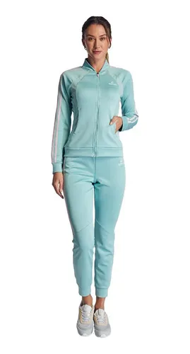 Conjunto Deportivo Chamarra Pants Prokennex Menta Mujer Jes1