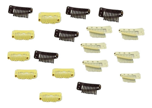 Imagen 1 de 1 de Micro Peineta P/ Extensiones Pack X50 Unid. Marrón O Beige