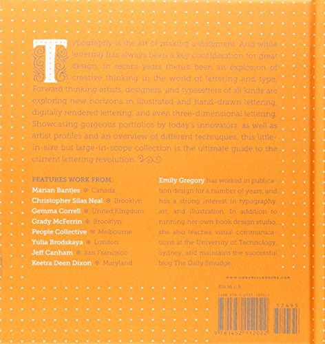 Little Book Of Lettering, De Emily Gregory. Editorial Chronicle Books, Tapa Dura En Inglés, 2012