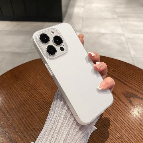 Funda Ultrafina Esmerilada De 0,8 Mm Para iPhone XR Xs Max 11 12 13 14 15 16 Pro Max Case 14 15 16 Plus Funda Capa