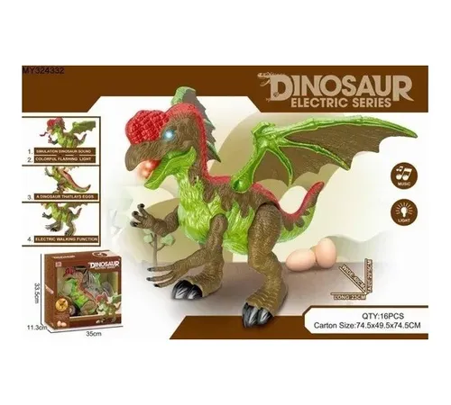 Dinosaurio Oviraptor Pone Huevos Camina Con Luz Y Sonido