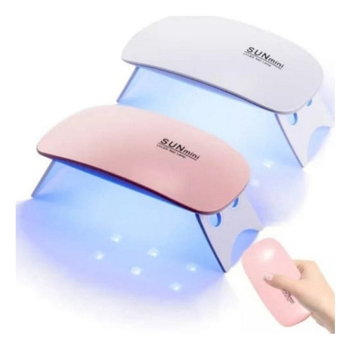 Mini Lámpara Sun Uv Led Color Rosado Rosado