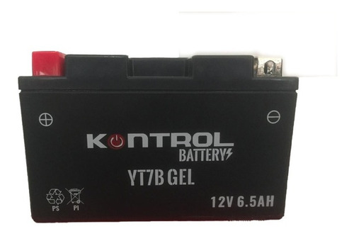 Batería Moto Yamaha  Bws 125 Kontrol Yt7b Gel 