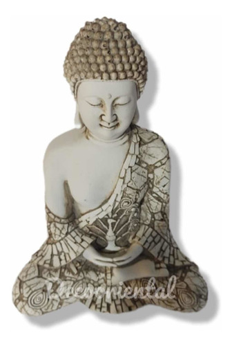 Buda Príncipe Bhumisparsha Apto Exterior Resina Decooriental