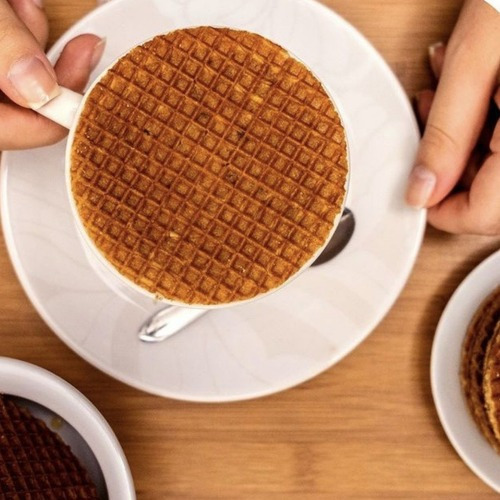 Biscoitos Wafel Holandês Stroopwafel Moinho Wafers