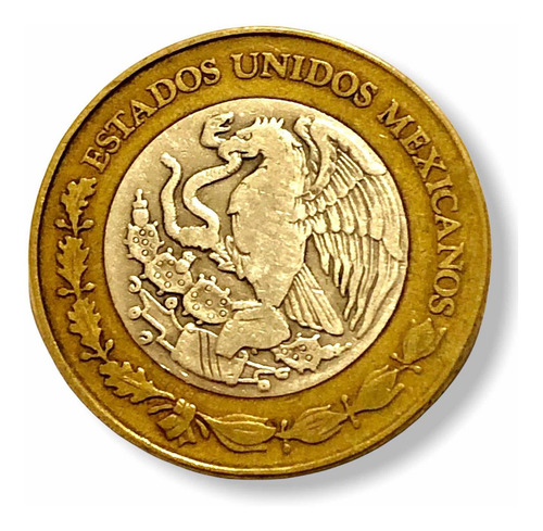 10 Nuevos Pesos Año 1992 Con Centro De Plata (Usado)