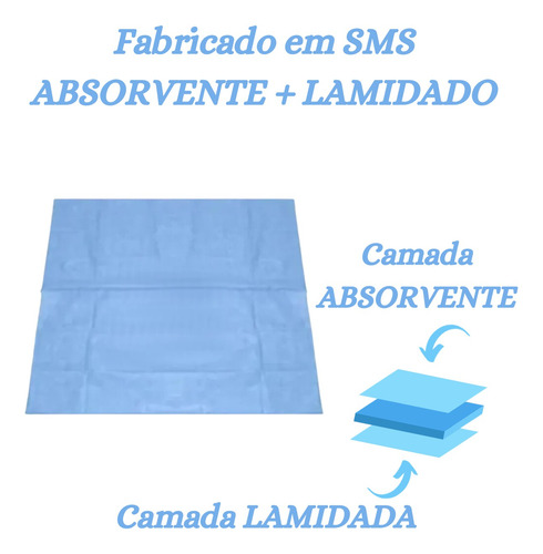Campo Cirúrgico Sms Estéril Descartável 100cm X 120cm- 1 Un.
